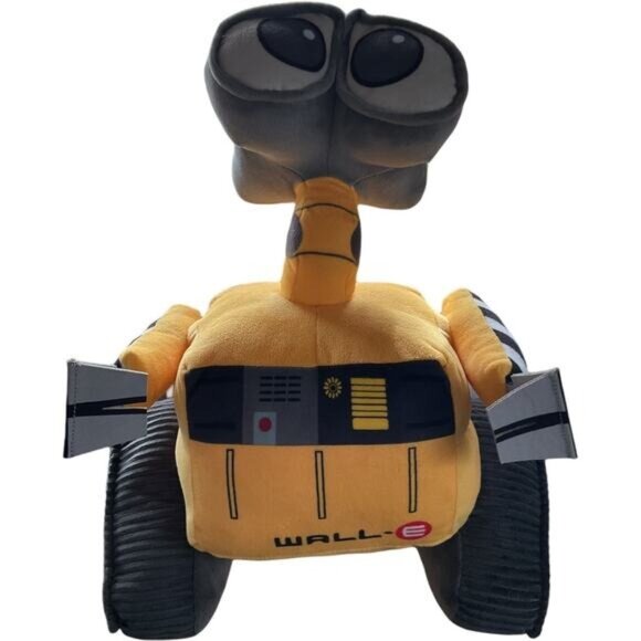 Disney WALL-E Plush Toy 14" Yellow Robot Stuffed Character Collectible - Picture 1 of 6